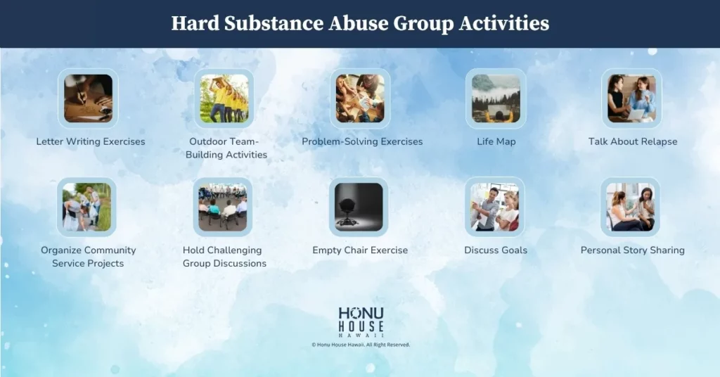 Hard Substance Abuse Group Activities