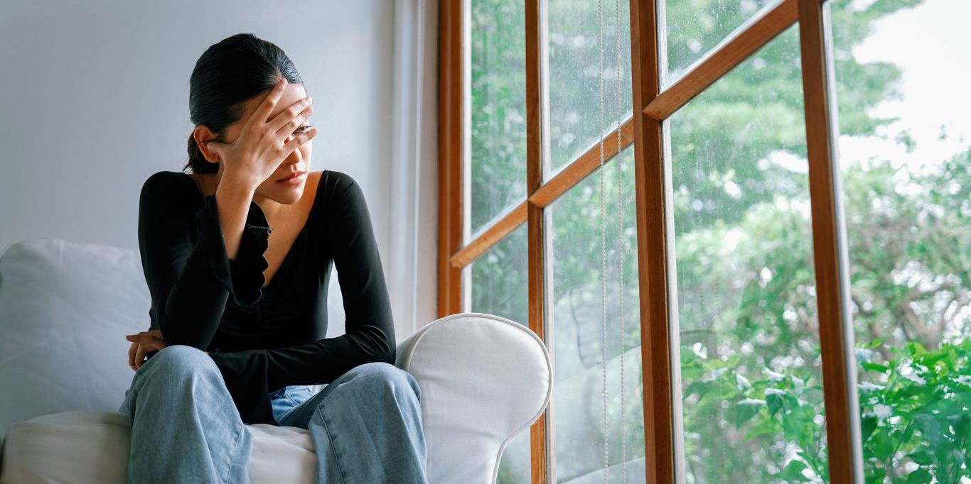 woman stressed due to PTSD